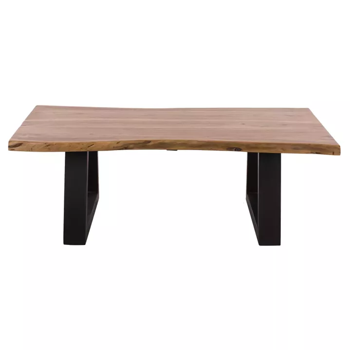 Coffee Table ΜΟΝΤΑΝΑ ΗΜ8166.11 Solid Acacia Wood-Natural 115x63x40cm