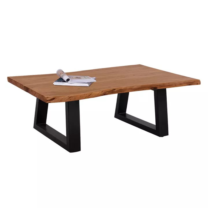 Coffee Table ΜΟΝΤΑΝΑ ΗΜ8166.11 Solid Acacia Wood-Natural 115x63x40cm