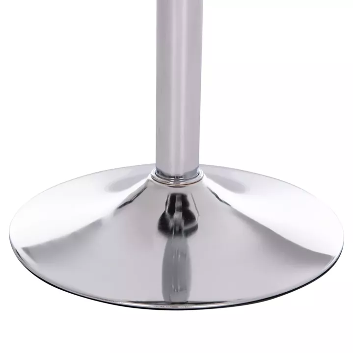 BAR STOOL ROSE HM204.21 CHROMED BASE & SUSPENSION & BLACK PU 48x45x105Hcm.