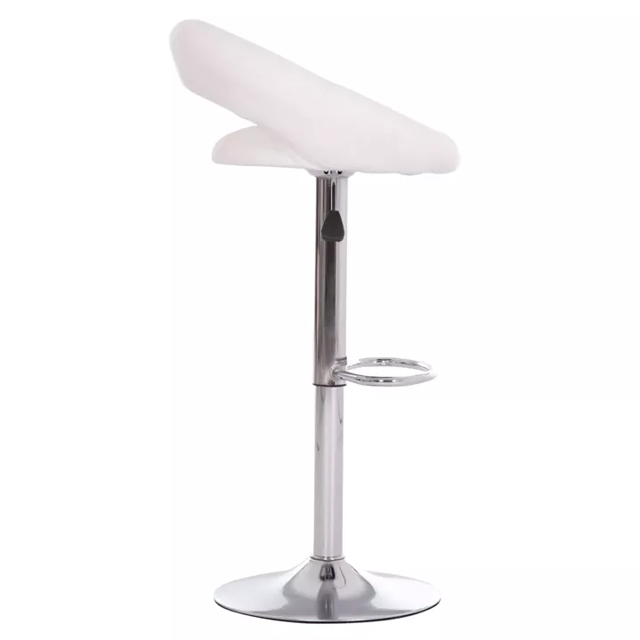 BAR STOOL SWIVEL REA HM203.22 WITH SUSPENSION-WHITE PU 54x47x96Hcm.