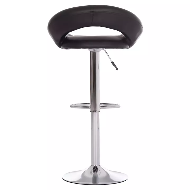 BAR STOOL SWIVEL REA HM203.21 WITH SUSPENSION-BLACK PU 54x47x96Hcm.