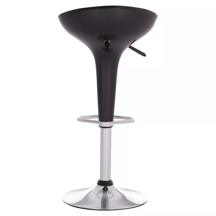 BAR STOOL SWIVEL DAISY HM200.21 ABS IN BLACK--SUSPENSION 44x38x85Hcm.