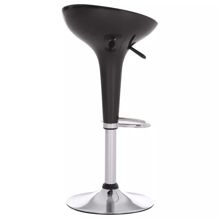 BAR STOOL SWIVEL DAISY HM200.21 ABS IN BLACK--SUSPENSION 44x38x85Hcm.