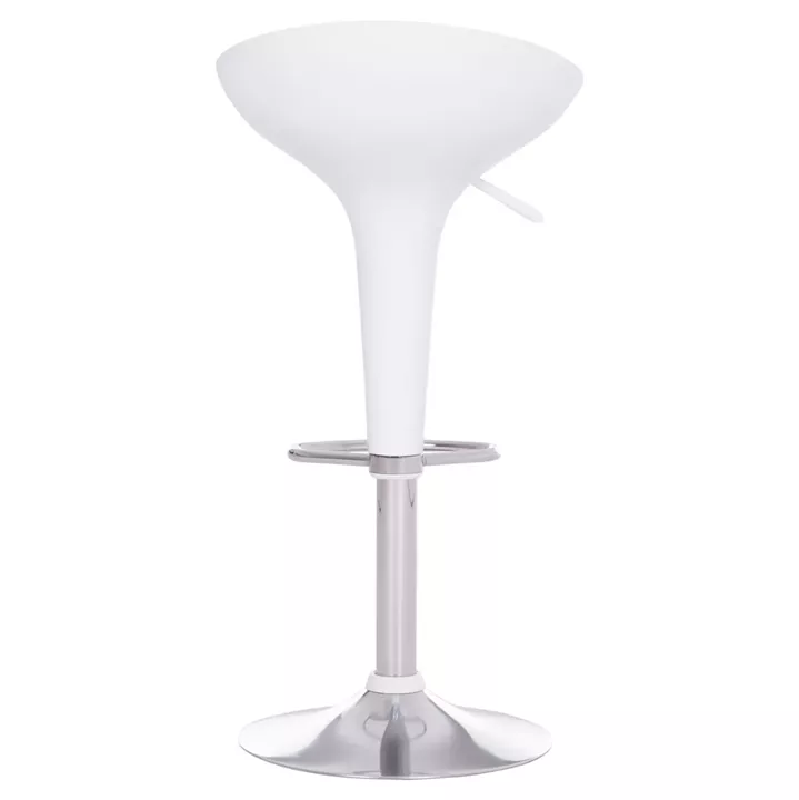 BAR STOOL SWIVEL DAISY HM200.22 ABS IN WHITE--SUSPENSION 44x38x85Hcm.