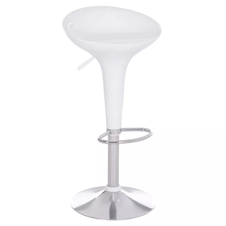BAR STOOL SWIVEL DAISY HM200.22 ABS IN WHITE--SUSPENSION 44x38x85Hcm.