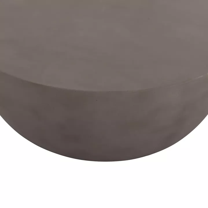 COFFEE TABLE ROUND ALLAN HM18162.03 FIBER CEMENT IN GREY--Φ92x49Hcm.