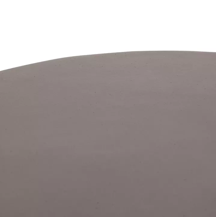 COFFEE TABLE ROUND ALLAN HM18162.03 FIBER CEMENT IN GREY--Φ92x49Hcm.