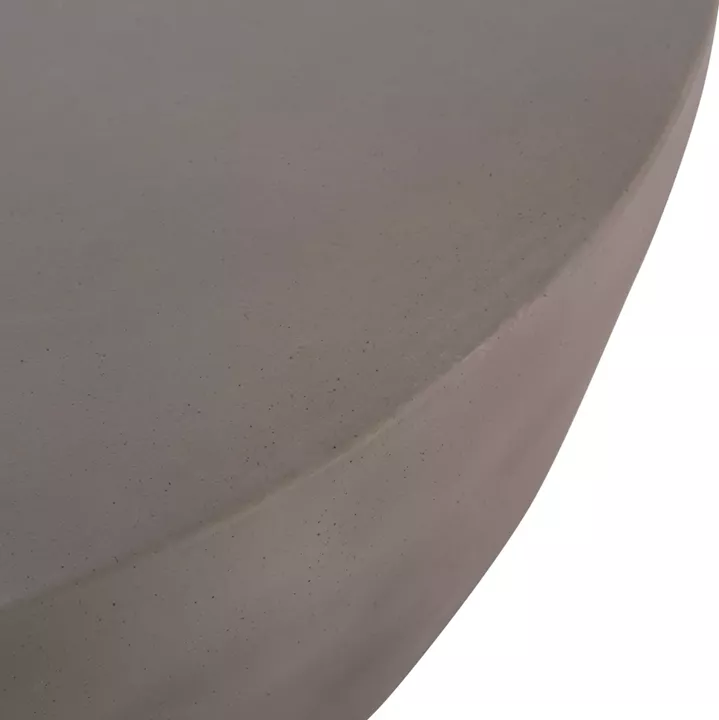COFFEE TABLE ROUND ALLAN HM18162.03 FIBER CEMENT IN GREY--Φ92x49Hcm.