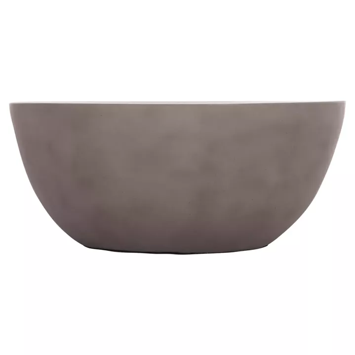 COFFEE TABLE ROUND ALLAN HM18162.03 FIBER CEMENT IN GREY--Φ92x49Hcm.