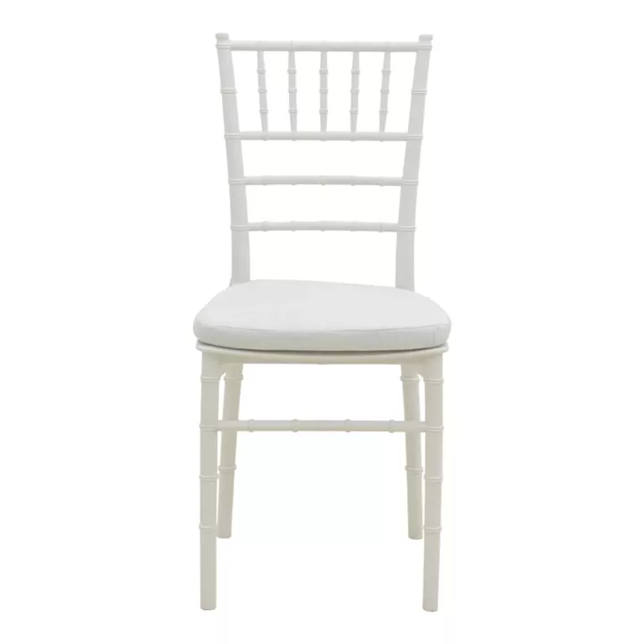 Tiffany chair pakoworld with cushion transparent pc 40x40x88cm