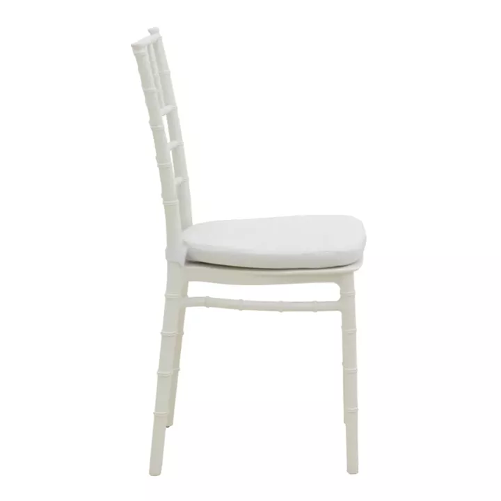 Tiffany chair pakoworld with cushion transparent pc 40x40x88cm
