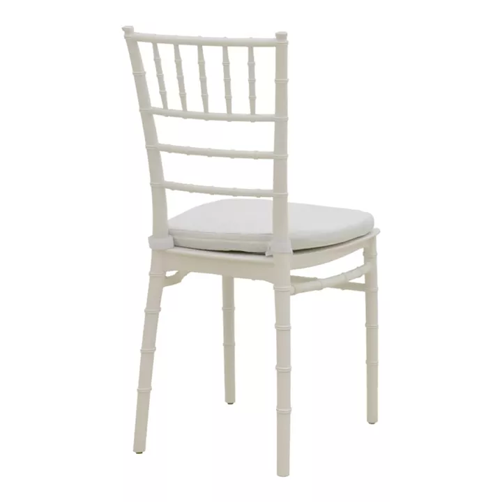 Tiffany chair pakoworld with cushion transparent pc 40x40x88cm