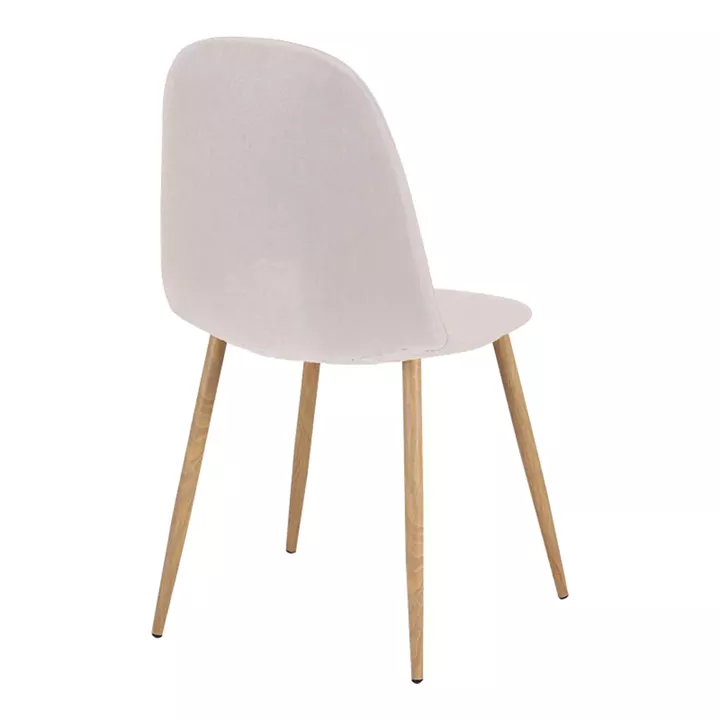 Bella-Natali pakoworld dining table set of 5 pcs MDF white-natural legs 120x80x76cm