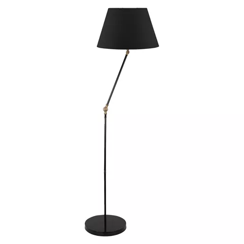 FLOOR STANDING LAMP HM7611.01 BLACK PILLAR, BLACK CAP