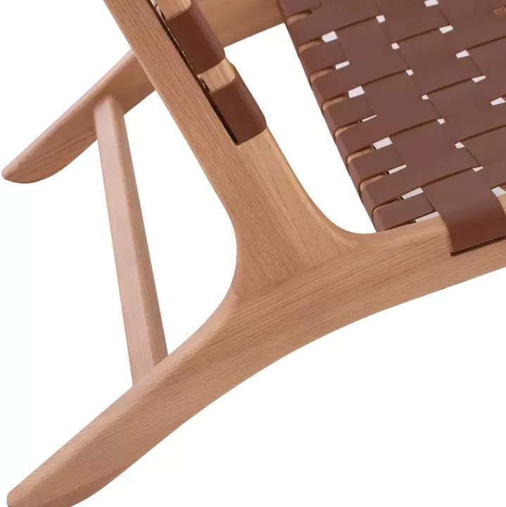 HM9326.01 ARMCHAIR FELIPE TOON WOOD PU knitted 68X79X69H