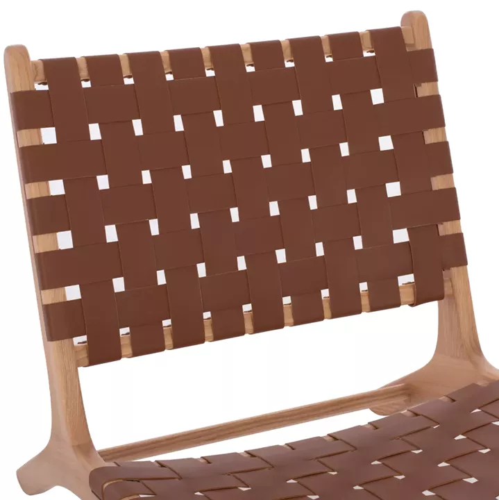 HM9326.01 ARMCHAIR FELIPE TOON WOOD PU knitted 68X79X69H