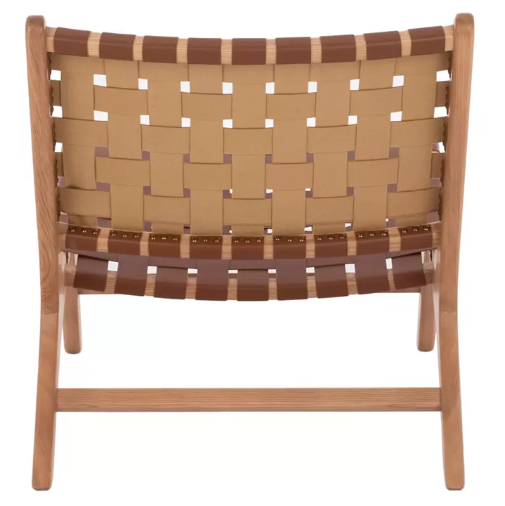 HM9326.01 ARMCHAIR FELIPE TOON WOOD PU knitted 68X79X69H