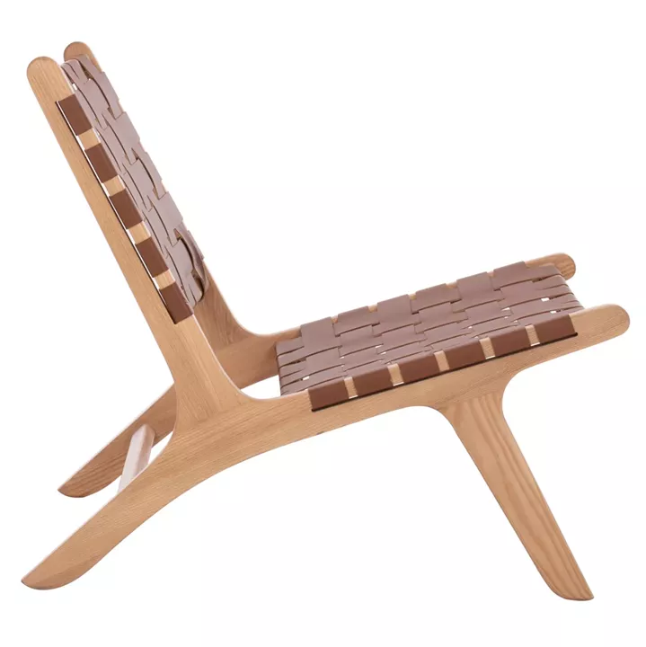 HM9326.01 ARMCHAIR FELIPE TOON WOOD PU knitted 68X79X69H