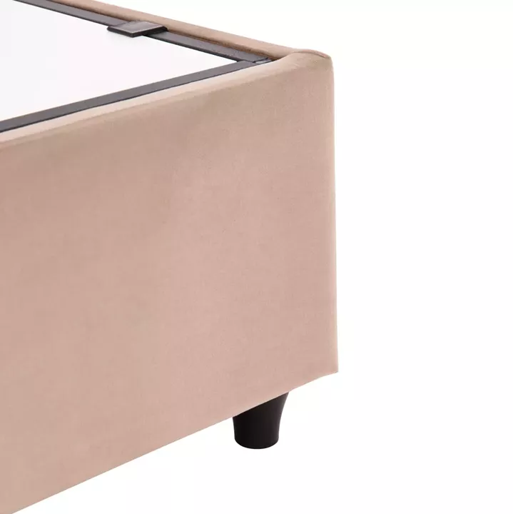 BED WITH STORAGE SPACE DREAMLET HM716 BEIGE VELVET -FOR MATTRESS 160x200cm.