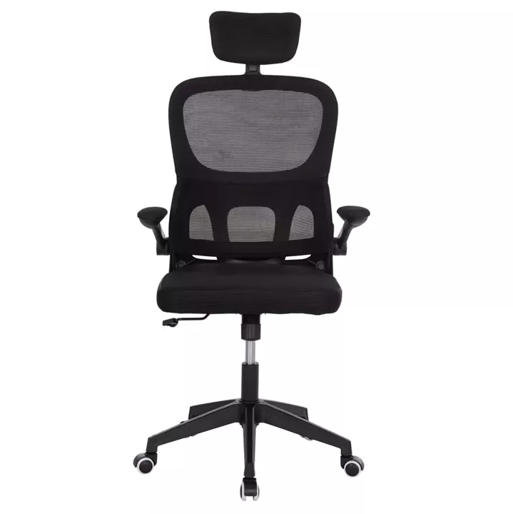 ΚΑΡΕΚΛΑ ΓΡΑΦΕΙΟΥ BASTON HM18236.01 ΜΑΥΡΟ MESH & PP ΣΚΕΛΕΤΟΣ 64x60x117-127Υεκ.
