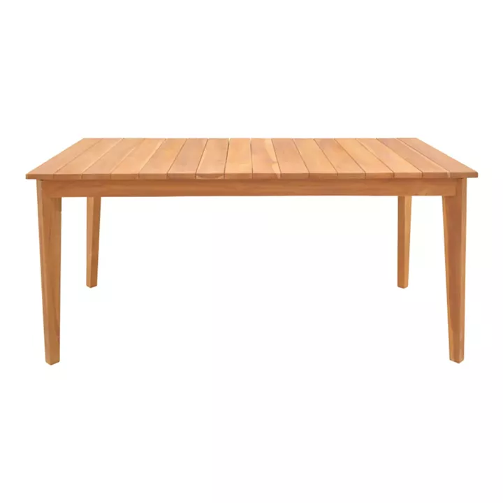 Ory pakoworld teak wood table in natural shade 160x80x75cm