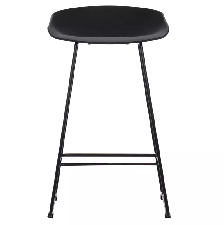 BAR STOOL HM9299.02, BLACK, MEDIUM HEIGHT, 44x44x74