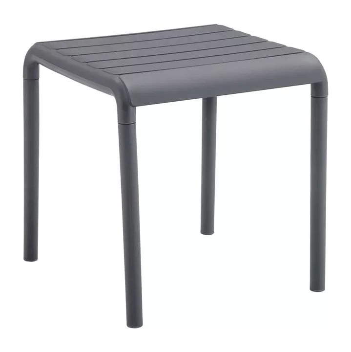 OUTDOOR SQUARE COFFEE TABLE KORVER HM6335.03 POLYPROPYLENE IN GREY 45x45x48Hcm.