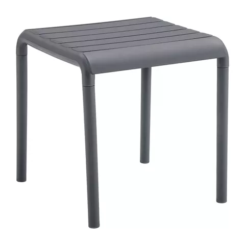 OUTDOOR SQUARE COFFEE TABLE KORVER HM6335.03 POLYPROPYLENE IN GREY 45x45x48Hcm.