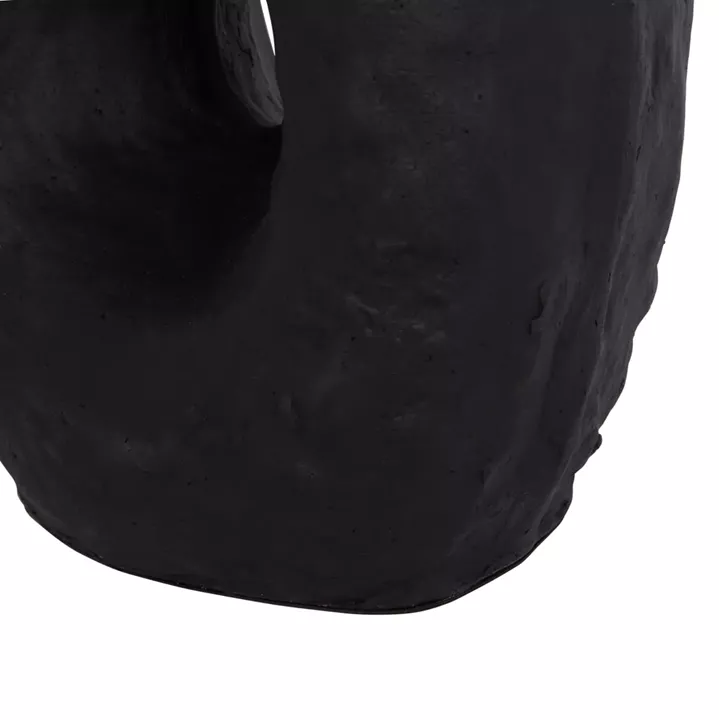 DECORATIVE TABLE VASE NAMENTIS HM4673.01L TERRACOTA IN BLACK COLOR--26.5x16x36.5Hcm.
