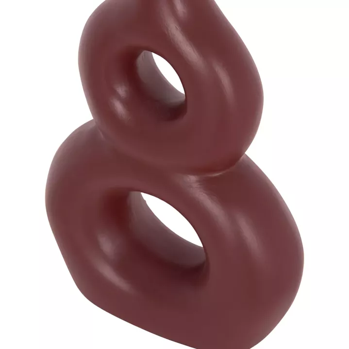 TABLE DECORATIVE VASE FIORIN HM4666.03S TERRACOTA IN MAROON RED--21x7.5x31Hcm.