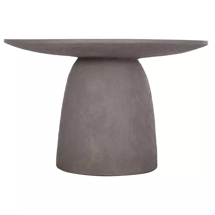 DINING TABLE ROUND SEPPO HM18154.03 FIBER CEMENT IN GREY--Φ119,5x75,5Hcm.