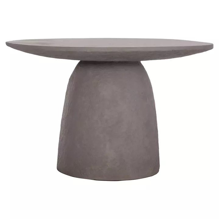 DINING TABLE ROUND SEPPO HM18154.03 FIBER CEMENT IN GREY--Φ119,5x75,5Hcm.