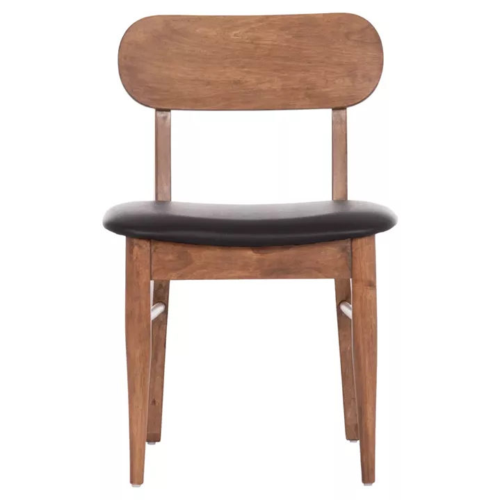 KΑΡΕΚΛΑ ΤΡΑΠΕΖΑΡΙΑΣ SEKOR HM9945.03 ΚΑΡΥΔΙ RUBBERWOOD-ΜΑΥΡΟ PU 51x48x79Υεκ