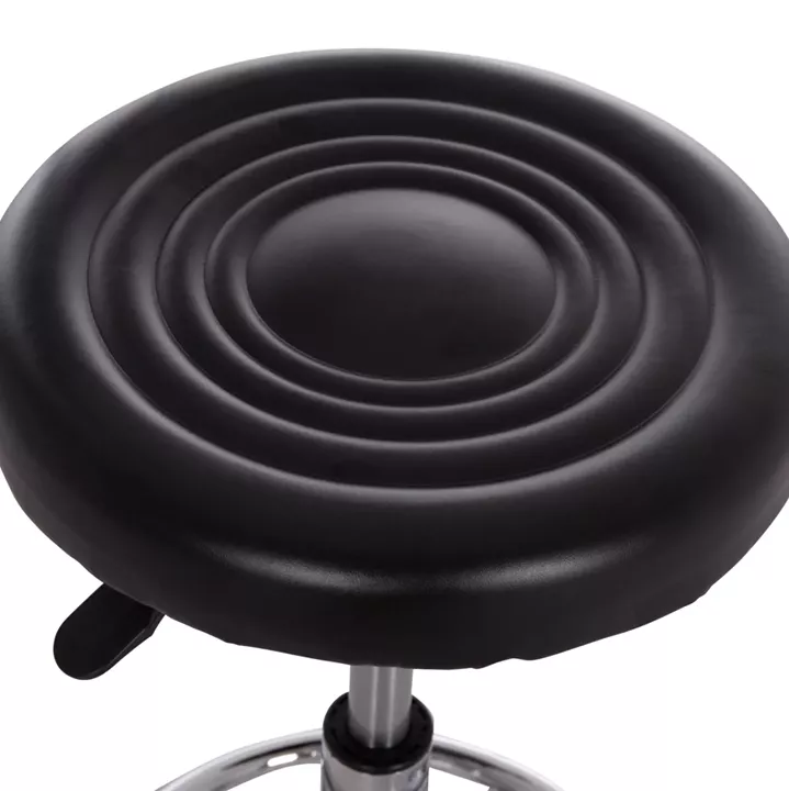 OFFICE DESIGNER'S SWIVEL STOOL IRIS HM212.21 BLACK PU Φ32x45-60Hcm.