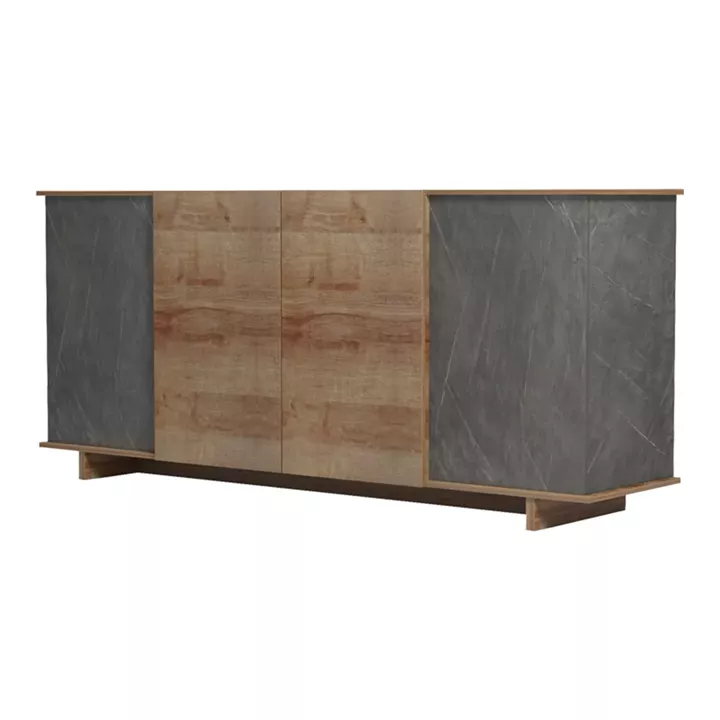 Μπουφές Zafore  pakoworld σε oak - καφέ antique απόχρωση 180x45x80εκ