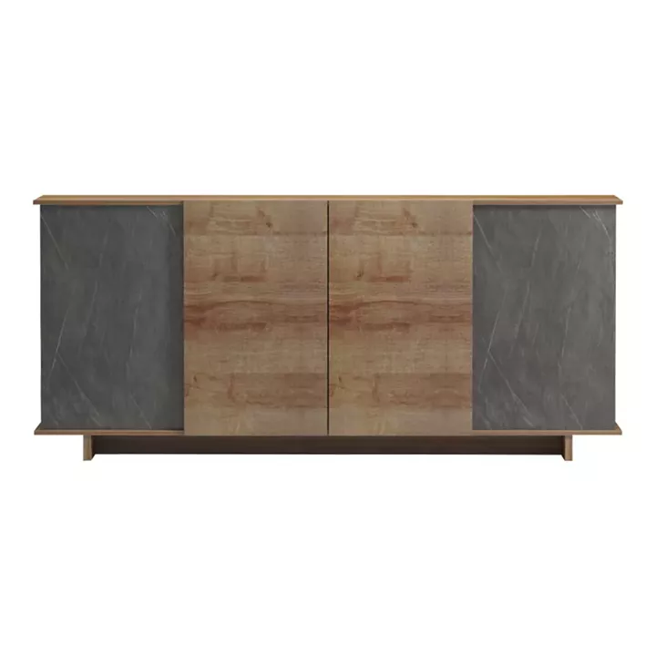 Μπουφές Zafore  pakoworld σε oak - καφέ antique απόχρωση 180x45x80εκ
