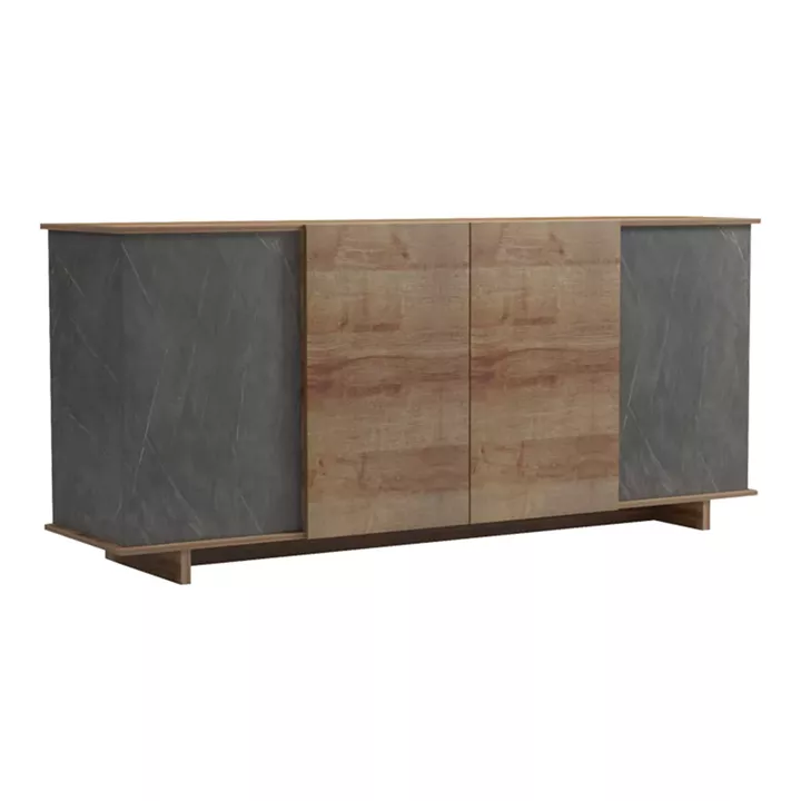 Μπουφές Zafore  pakoworld σε oak - καφέ antique απόχρωση 180x45x80εκ