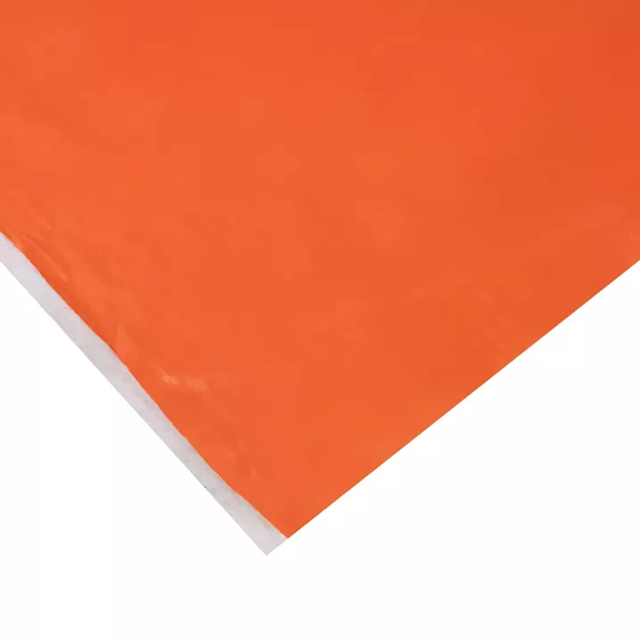 PU LEATHER IN ORANGE COLOR HM18332.06 147cm. WIDTH