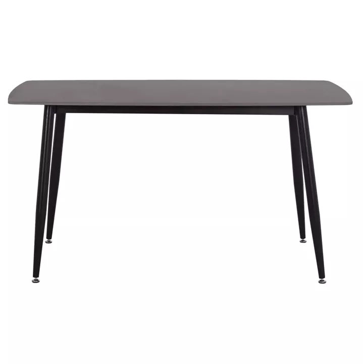 DINING TABLE RAVEN HM18149.02 CERAMIC TOP IN ANTHRACITE MARBLE-BLACK METAL LEGS 140x80x74Hcm.