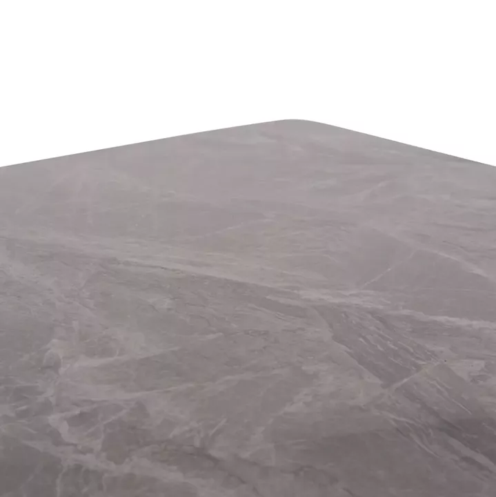DINING TABLE RAVEN HM18149.13 CERAMIC TOP IN GREY MARBLE-BLACK METAL LEGS 140x80x74Hcm.