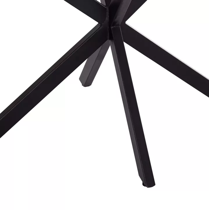 TABLE BASE/LEGS METAL IN CROSS DESIGN HM6255 FOR TABLETOP 120x80cm--BLACK