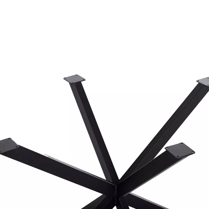 TABLE BASE/LEGS METAL IN CROSS DESIGN HM6255 FOR TABLETOP 120x80cm--BLACK