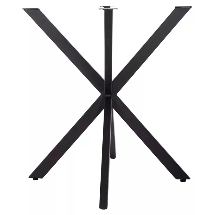 TABLE BASE/LEGS METAL IN CROSS DESIGN HM6255 FOR TABLETOP 120x80cm--BLACK