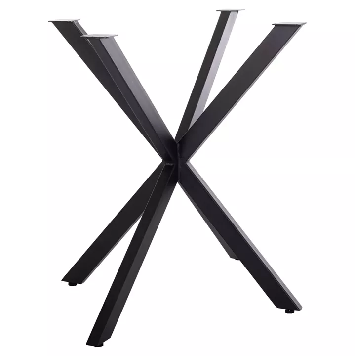 TABLE BASE/LEGS METAL IN CROSS DESIGN HM6255 FOR TABLETOP 120x80cm--BLACK