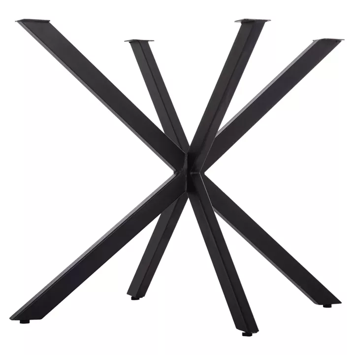 TABLE BASE/LEGS METAL IN CROSS DESIGN HM6255 FOR TABLETOP 120x80cm--BLACK
