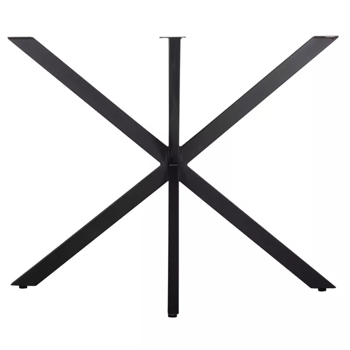 TABLE BASE/LEGS METAL IN CROSS DESIGN HM6255 FOR TABLETOP 120x80cm--BLACK