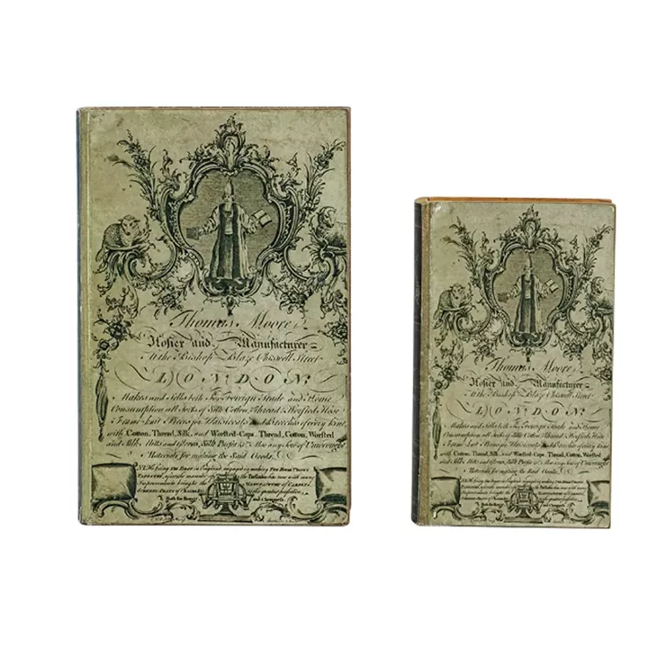 Artekko Book Μπεζ Διακοσμητικά Βιβλία MDF με Αποθηκευτικό Χώρο (26.7x17.8x7.6)cm 2pcs