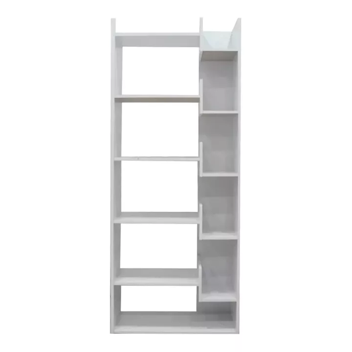 Βιβλιοθήκη Naya pakoworld σε λευκή απόχρωση 72x30x182.5εκ