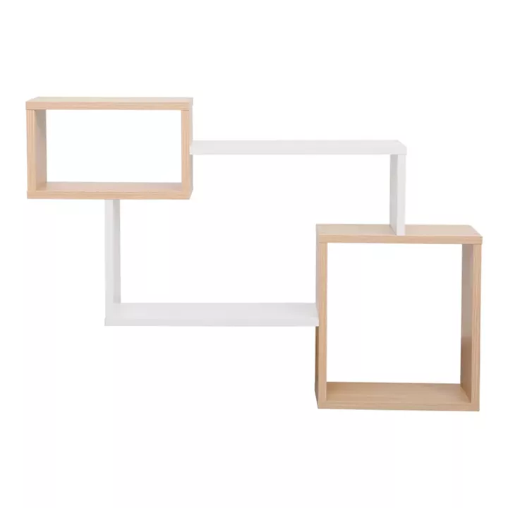 Wall shelf Beldra pakoworld in natural-white color 84x15x57.8cm