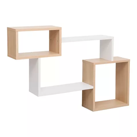 Wall shelf Beldra pakoworld in natural-white color 84x15x57.8cm
